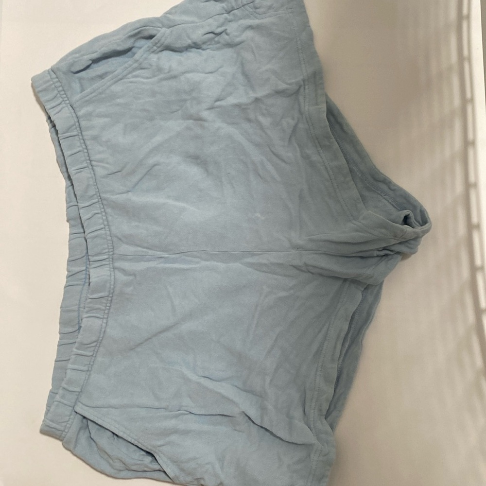 Aerie comfy sweatshorts in light blue!